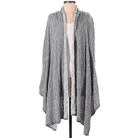 Free People “In the Loop” gray boho cardigan - Picture 4 of 8